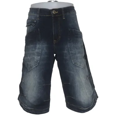 Denim shorts (Blue) from Mens Wear Cotton, Elastane