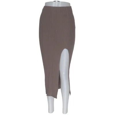 Jupe longue (Beige) de Gina Tricot Coton, Élasthane, Polyester