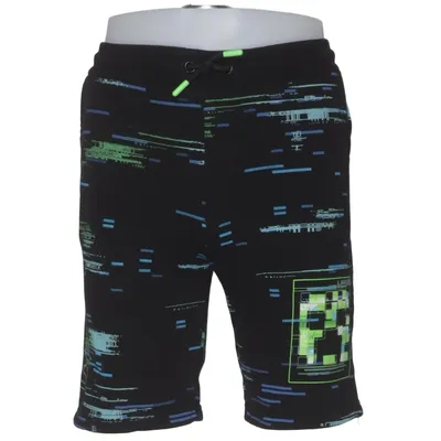 Sweatshorts (Sort, Blå, Grøn) fra Minecraft Bomuld, Polyester