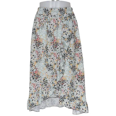Slå om-nederdel (Blå, Flerfarvet) fra Sophia Polyester