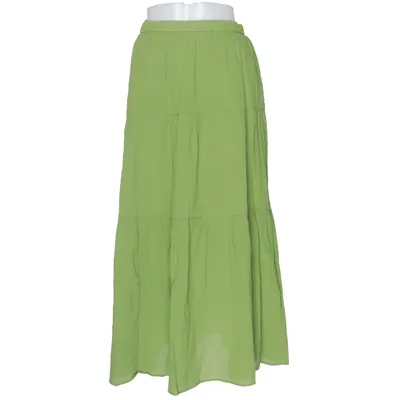 Långkjol (Grön) från Uniqlo Bomull, Polyester