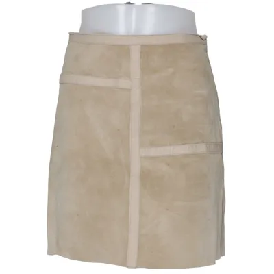 Lederrock (Beige) von Kobayashi Leder, Polyester