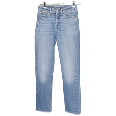 Jeans (Blå) fra Denham Bomuld, Elastan, Læder, Polyester