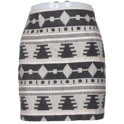 Kjol (Svart, Vit, Flerfärgad) från Flash Woman City Acetat, Bomull