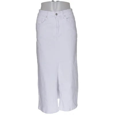 Jupe en jean (Blanc) de Nina Carter Coton, Élasthane