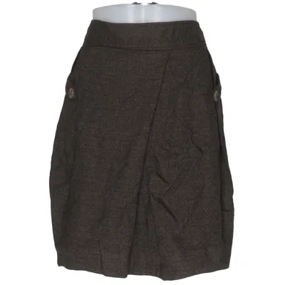 Skirt (Brown) from Rützou Acetate, Elastane, Wool