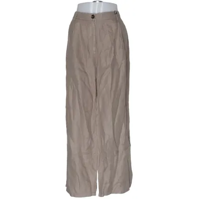 Palazzo broek (Beige) van Massimo Dutti Linnen