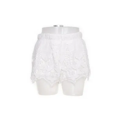 Shorts (White) from Fashiondiaries Cotton, Polyester
