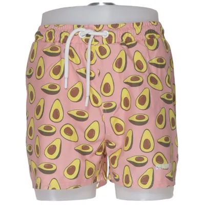 Shorts de bain (Rose, Jaune, Marron) de Denim Factory Polyester