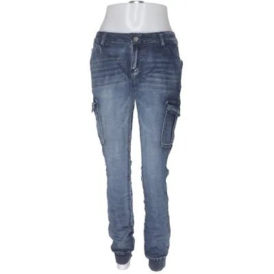 Cargobukser (Blå) fra Denim Bomuld, Elastan, Polyester