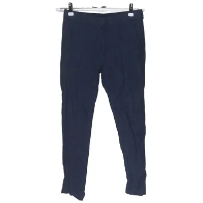 Suit pants (Blue) from H&M Cotton, Linen, Polyester