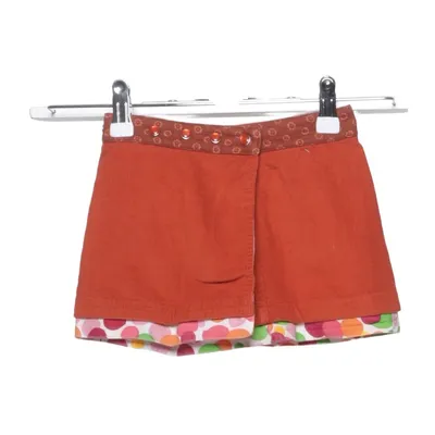 Jupe portefeuille (Marron, Multicolore) de Moshiki Coton, Laine
