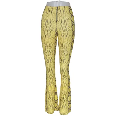 Byxor (Gul, Svart) från Topshop Elastan, Polyamid, Viskos