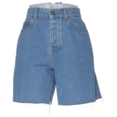 Denim shorts (Blauw) van Sézane Organisch katoen