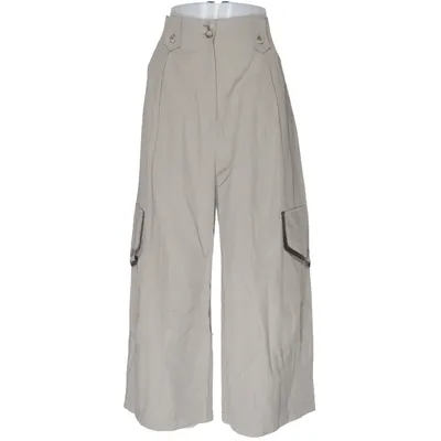 Cargo pants (Beige) from Ivan Grundahl Cotton, Leather, Polyamide