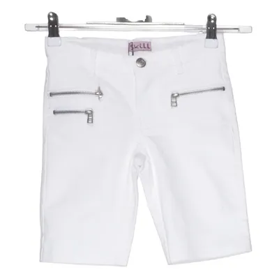 Denim shorts (Wit) van Skill Katoen, Elastaan, Polyester