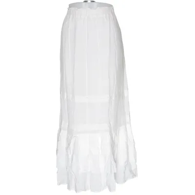 Maxi nederdel (Hvid) fra Dobber Viscose