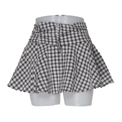 Nederdel (Sort, Hvid) fra Monki Polyester, Elastan
