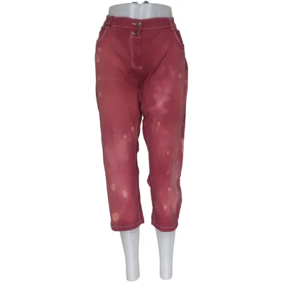 Pantacourt (Rouge, Multicolore) de Gina Denim Coton, Élasthane, Polyester