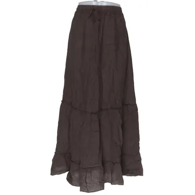 Maxi nederdel (Brun) fra Sorbet Linned, Viscose