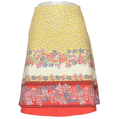 Kjol (Gul, Flerfärgad) från Du Milde Bomull, Elastan