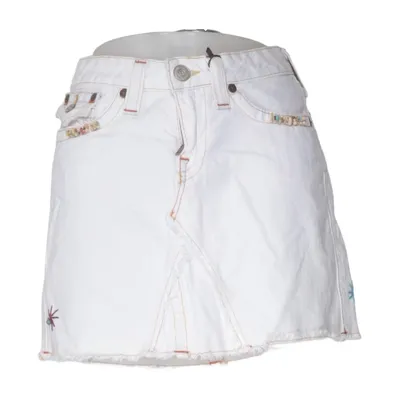 Jeansnederdel (Hvid) fra True Religion Bomuld