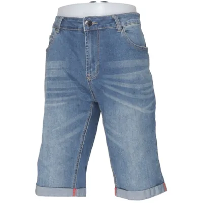 Jeansshorts (Blå) från Carl William Bomull, Elastan, Polyester