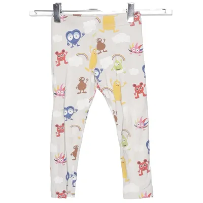 Leggings (Grå, Flerfärgad) från Babblarna x KappAhl Bomull, Elastan