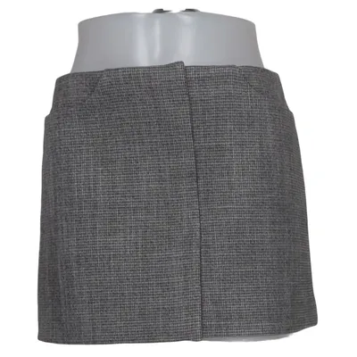Skirt (Gray) from H&M Edition Polyester, Viscose, Elastane, Cotton