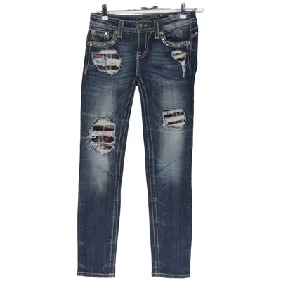 Jeans (Blå) fra Miss Me Bomuld, Elastan
