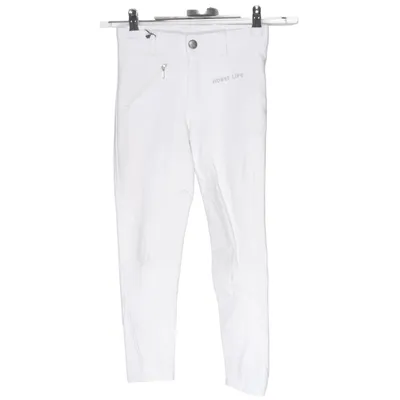 Pants (White) from Horse Life Cotton, Elastane