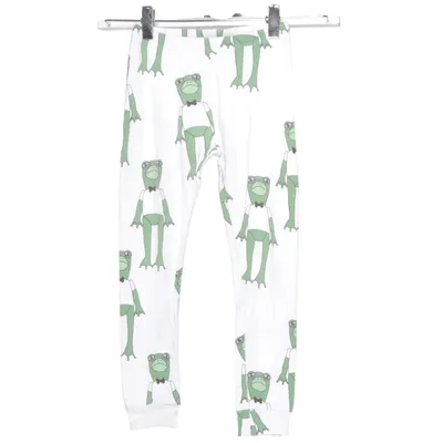 Pajama pants (White, Green) from Mini Rodini Organic cotton