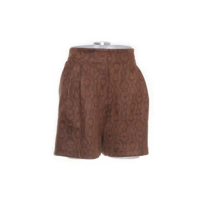 Shorts (Brown, Multicolored) from Cerise Blue Elastane, Polyester