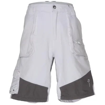 Cargo shorts (White, Gray) from Pelle P Aramid, Elastane, Polyamide, Polyester, Polyurethane