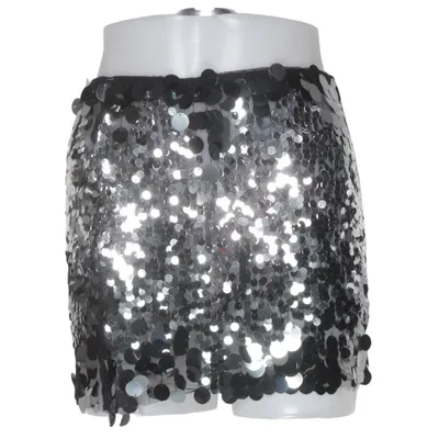 Skirt (Black, Silver) from Zara
