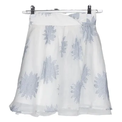 Jupe (Blanc, Bleu) de Liz Lisa Chanvre, Polyester, Viscose