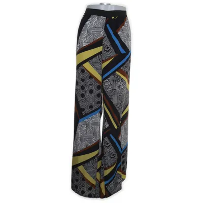 Palazzobyxor (Svart, Flerfärgad) från Ulla Popken Polyester