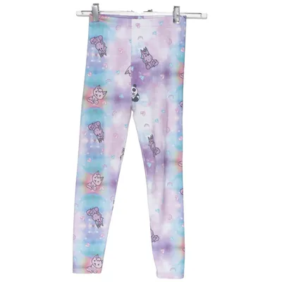 Leggings (Blue, Pink, Purple) from Dolly Style Elastane, Polyester