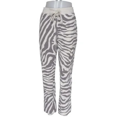 Sweatpants (Gray, White) from Juvia Cotton, Polyester