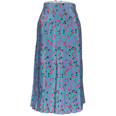Nederdel (Blå, Flerfarvet) fra Petri Polyester