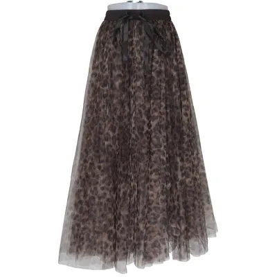 Jupe en tulle (Marron, Noir) de Choklate Polyester