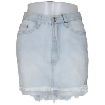 Denim skirt (Blue) from Showpo