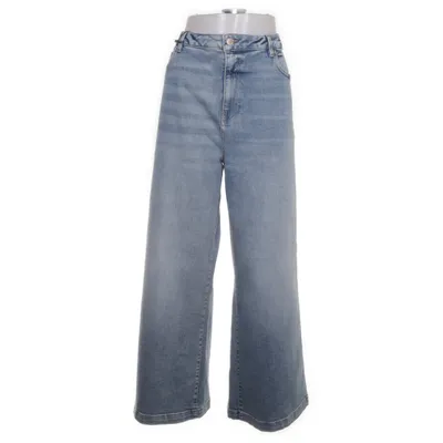Jeans (Blå) från Wide Leg Bomull, Elastan, Polyester, Viskos