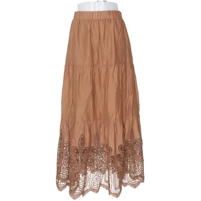 Maxi skirt (Brown) from Morgan de Toi Cotton