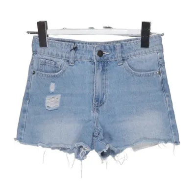 Denim shorts (Blauw) van Uniq Katoen