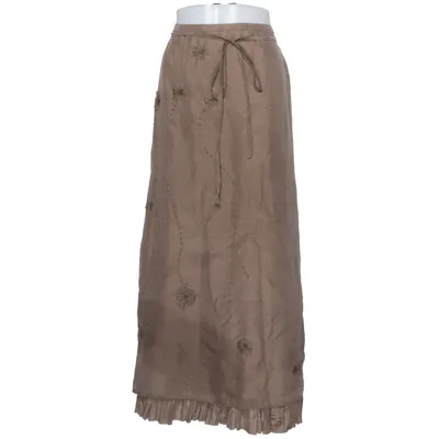 Långkjol (Beige) från Noa Noa Acetat, Silke