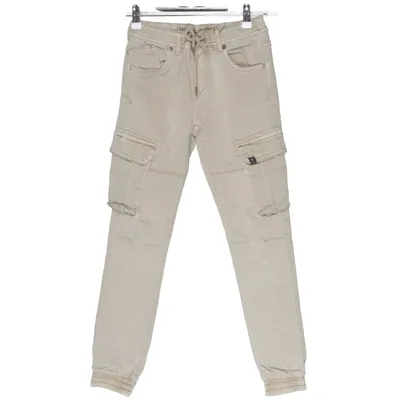 Cargo broek (Beige) van Garcia Katoen, Elastaan, Polyester