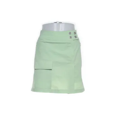 Jupe-short (Vert) de Pelle P Coton, Élasthane, Polyamide