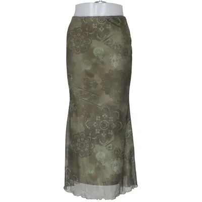 Jupe longue (Vert) de Shein Élasthane, Polyester