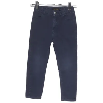 Chinos (Blue) from Mini Rodini Elastane, Organic cotton